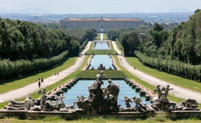 Immersed in regal splendor at the Caserta Royal Palace. A private tour through opulent halls and lush gardens, where history whispers and elegance reigns.