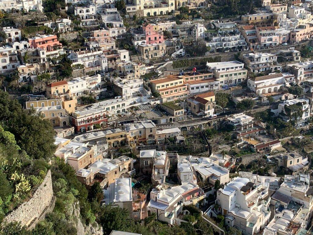 overview of positano