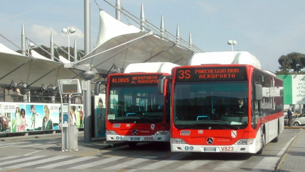 Taking the Alibus Airport Shuttle from Capodichino to Downtown Naples
