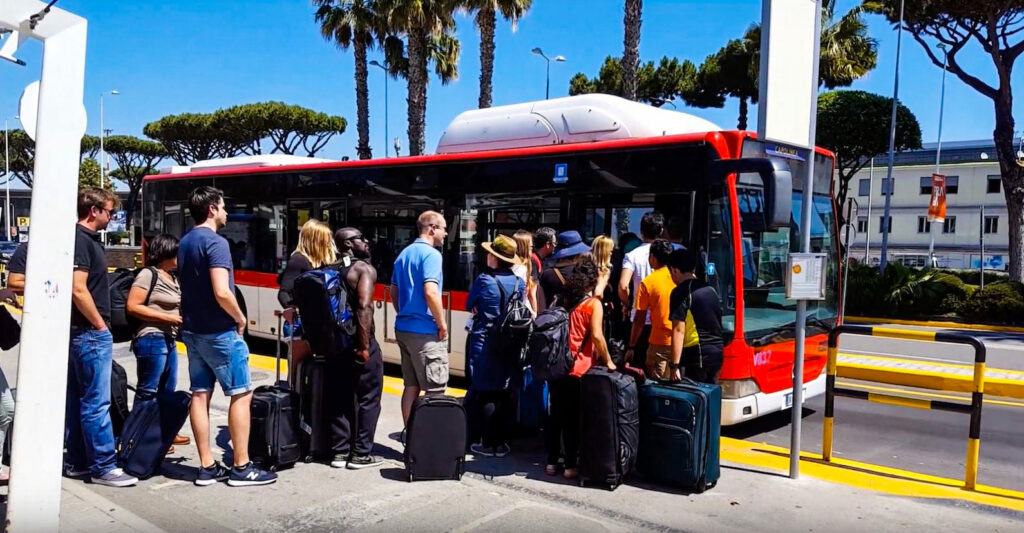 Getting to the city from Naples